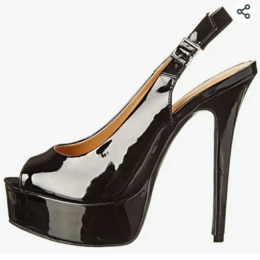 Black patent heels Chinese laundry size 8 - Picture 7 of 7